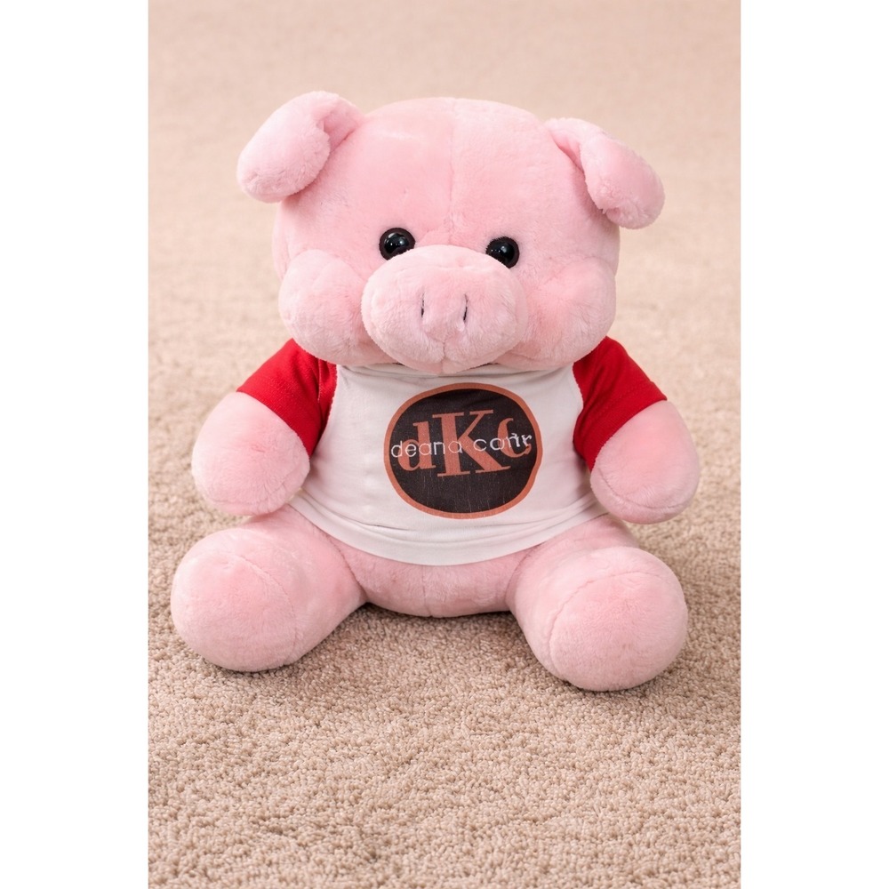Steven Smith Pink Pig Plush Stuffed Animal Deana Carter Promo Shirt 9 Inch Toy